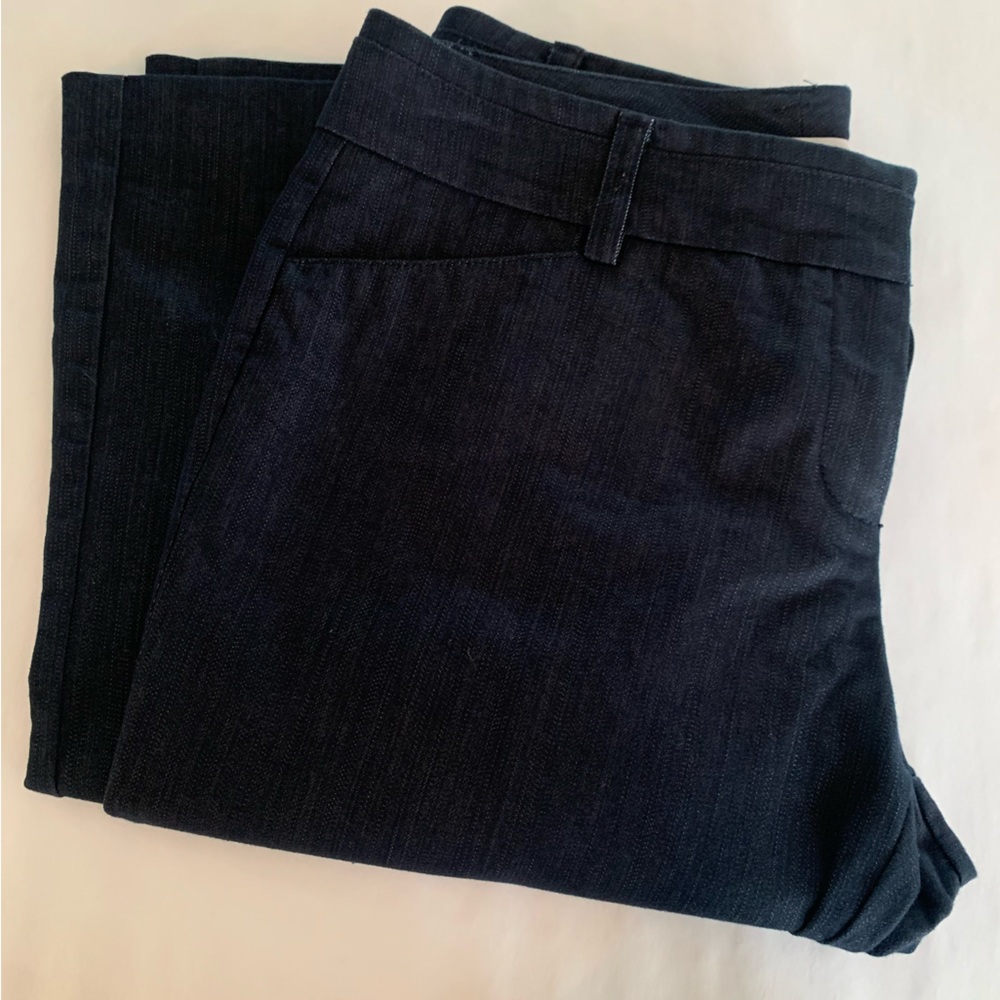 Petite NY&Co Denim Color Stretch Dress Pant sz 8P